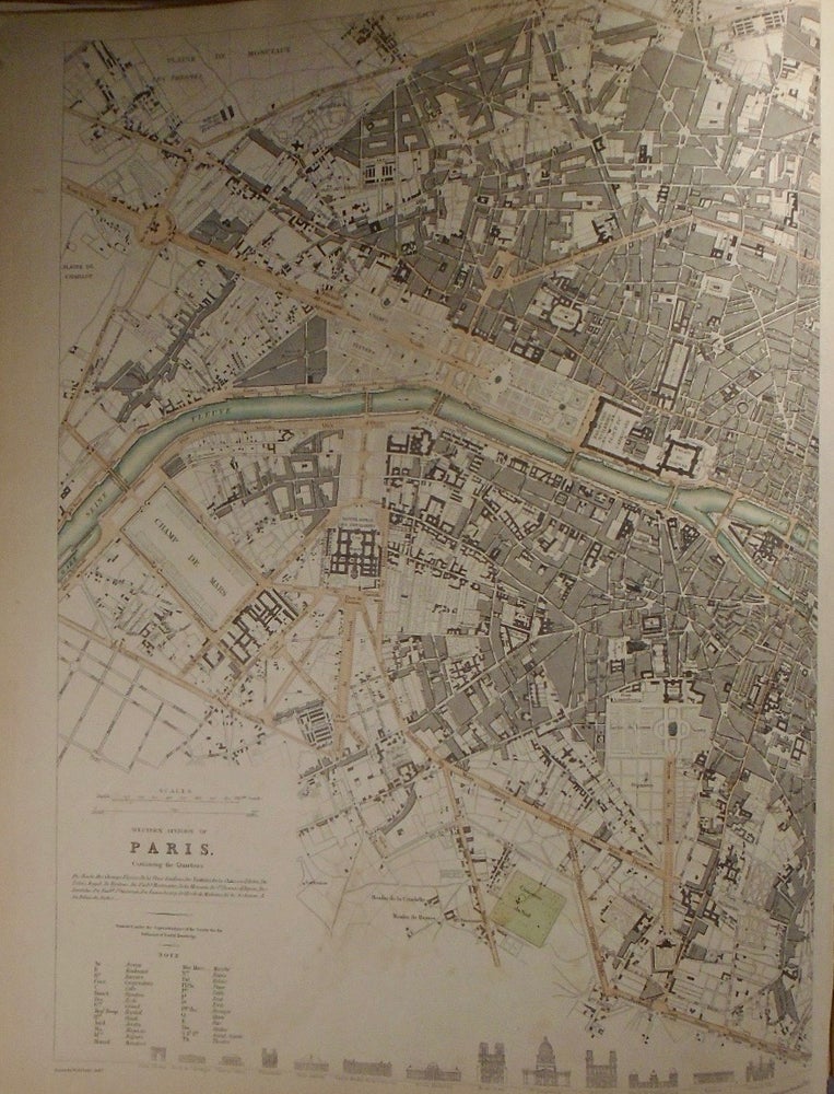 Item #33860 Three Maps of Paris. Baldwin, Gradoc.