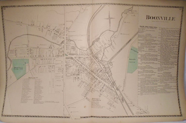 Item #33890 Map of Boonville, New York. D. G. BEERS