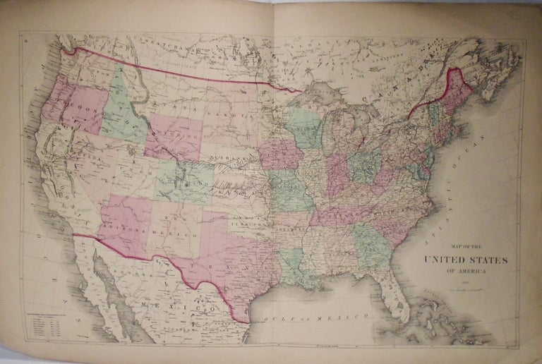 Item #33898 Map of the United States of America. D. G. BEERS