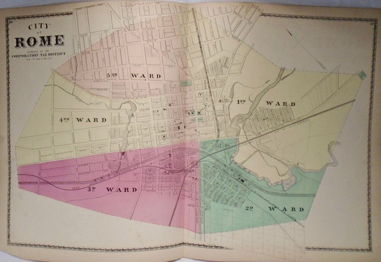 Item #33917 Map of Rome, New York. D. G. BEERS.