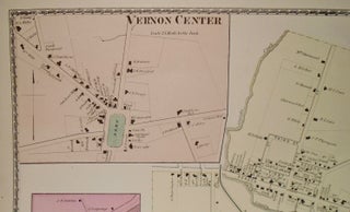 Map of Orveida Castle and Vernon Center, New York