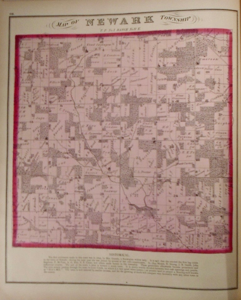 Item #33954 Map of Newark Township, Wisconsin. Frank KRAUSE