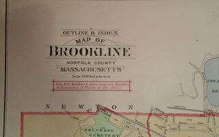 Map of Brookline, Norfolk County, Massachusetts