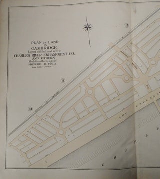 Plan of Land in Cambridge, Massachusetts laying out the Land of the Charles River Embankment Co., and others