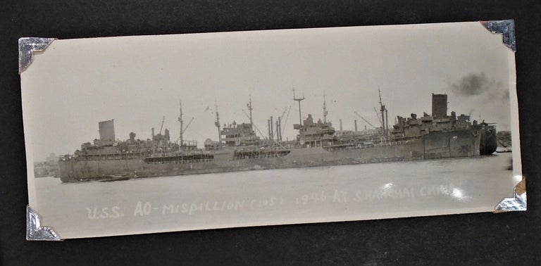 Item #34128 World War Two Photograph Album: Navy Seaman, Sailors, Shanghai. NAVY PHOTO ALBUM.