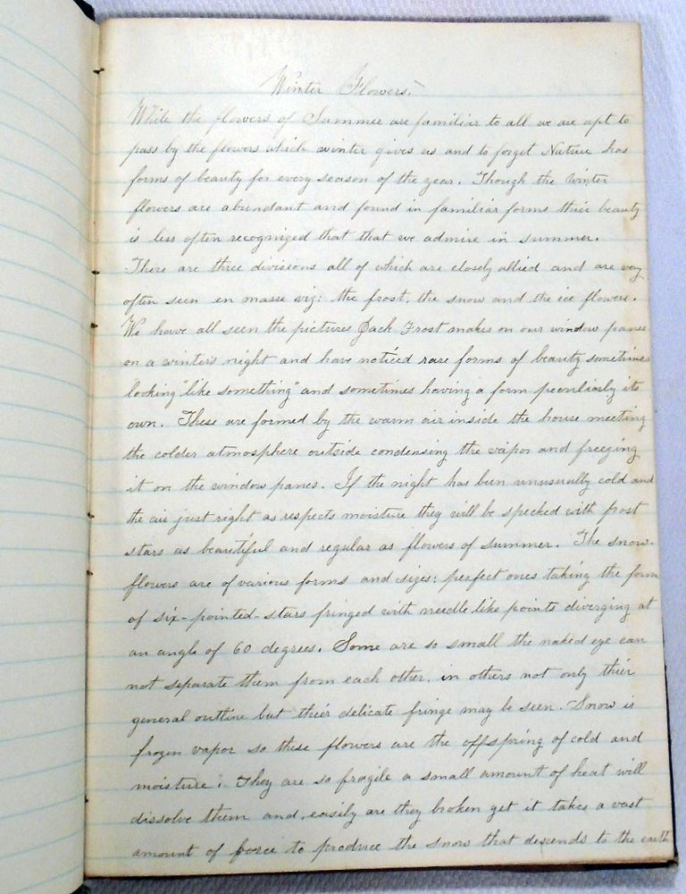 Item #34143 Journal of Nature, Poetry and Prose. Sarah J. AGARD