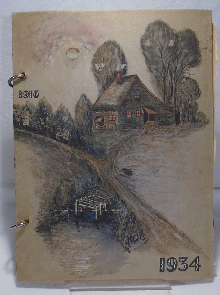 Item #34153 Jersey Girl's Account of Her Life - 1934 Manuscript and Photographs. Valera E....