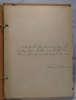 Jersey Girl's Account of Her Life - 1934 Manuscript and Photographs