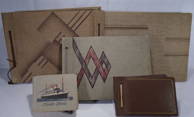 Item #34160 Collection of Five Photograph Albums of Nazi Soldiers, Family Life, Adolph Hitler, Hitler Youth, Officers. PHOTO ALBUMS - NAZI ERA GERMANY.