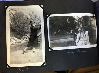 1920's Photograph Album, Golf, Lake Champlain, Biplanes, Washington D.C., Battleships, and Eclipse of the Sun