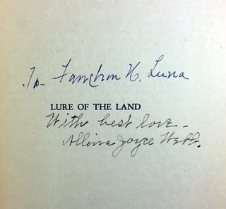 Lure of the Land [SIGNED AND INSCRIBED] [AFRICAN AMERICAN - VOODOO INTEREST]
