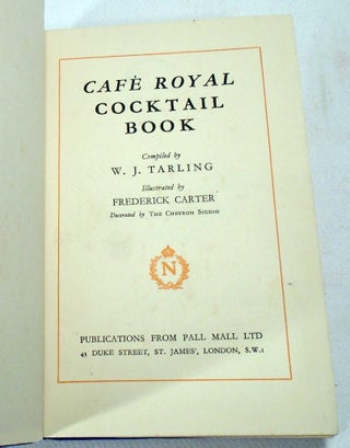 Cafe Royal Cocktail Book