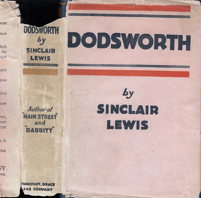 Item #34279 Dodsworth. Sinclair LEWIS
