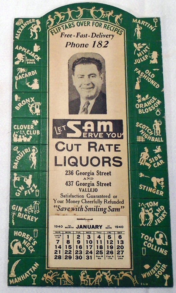 Item #34287 Let Sam Serve You [Cocktail Recipes]. Sam's Cut Rate Liquors