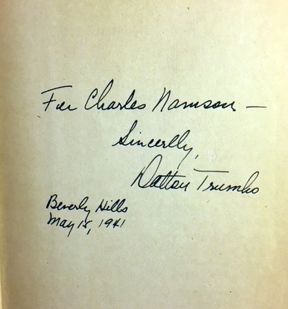 Item #34355 The Remarkable Andrew [SIGNED AND INSCRIBED]. Dalton TRUMBO
