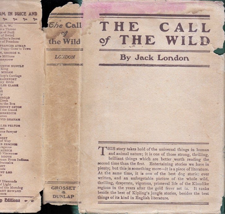 Item #34392 The Call of the Wild. Jack LONDON.