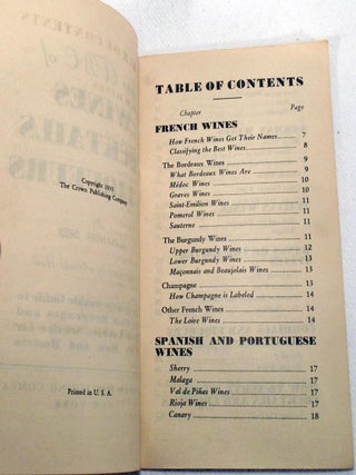 The A B C of Wines Cocktails and Liqueurs