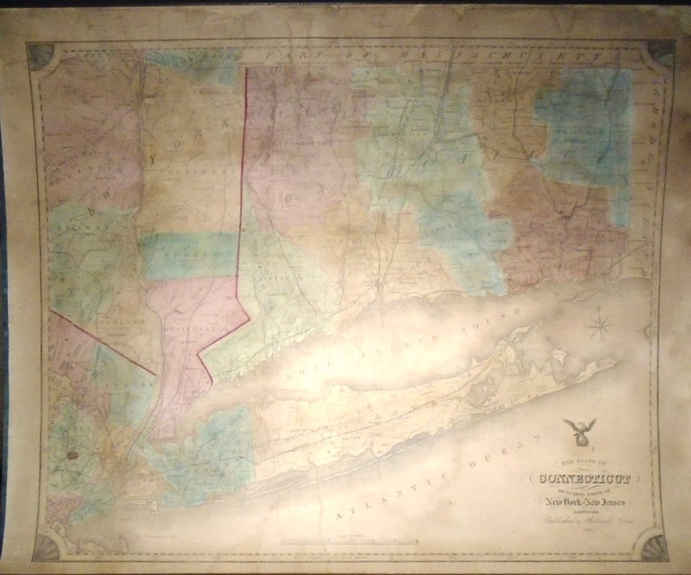 Item #34836 State of Connecticut including Parts of New York and New Jersey. Roderick NEVERS.
