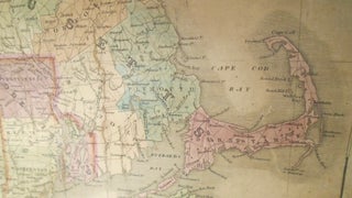 Map of Massachusetts, Connecticut and Rhode Island [WALL MAP]