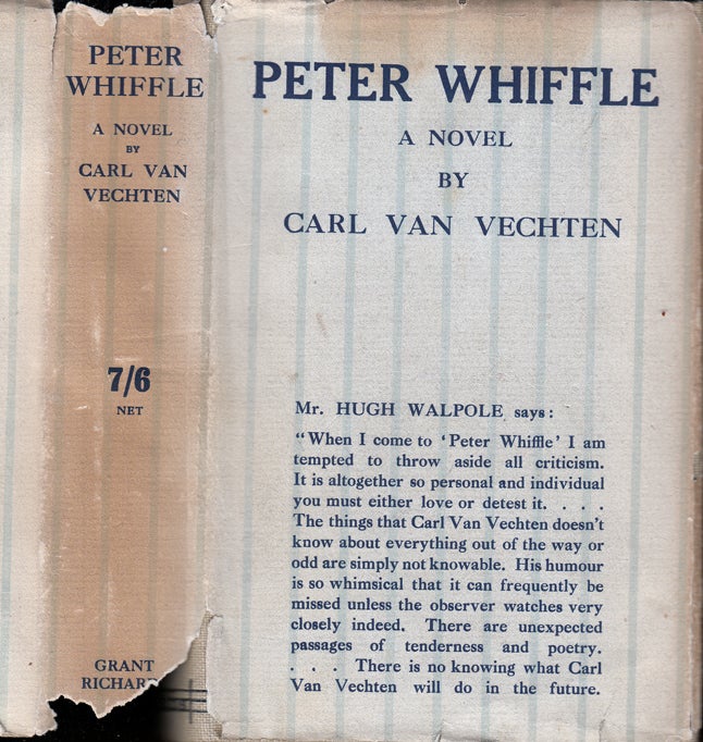 Item #35034 Peter Whiffle. Carl VAN VECHTEN.