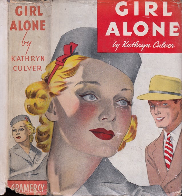 Item #35423 Girl Alone [SIGNED]. Kathryn CULVER, Brett HALLIDAY.