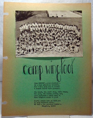 The Mercury: Camp Wingfoot For Jewish Girls Yearbook