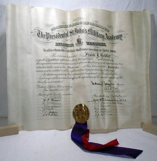 Velum Diploma from St. John’s Military Academy