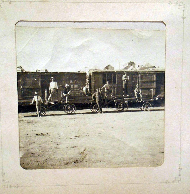 Item #35447 Cyanotypes Photograph Album of Boston and Oregon, Pacific Northwest, South Pacific Coast Railroad. PHOTOGRAPHY.