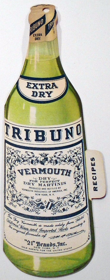 Item #35496 Tribuno Vermouth [Cocktail Recipes]. TRIBUNO.