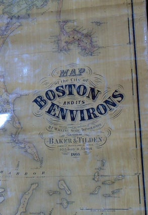 Map of the City of Boston and its Environs [Wall Map]