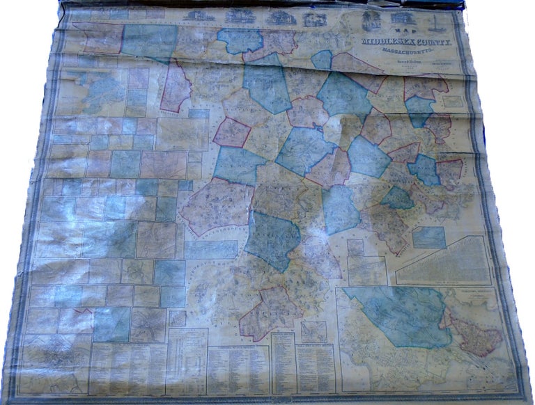Item #35576 Map of Middlesex County. Henry Francis WALLING.