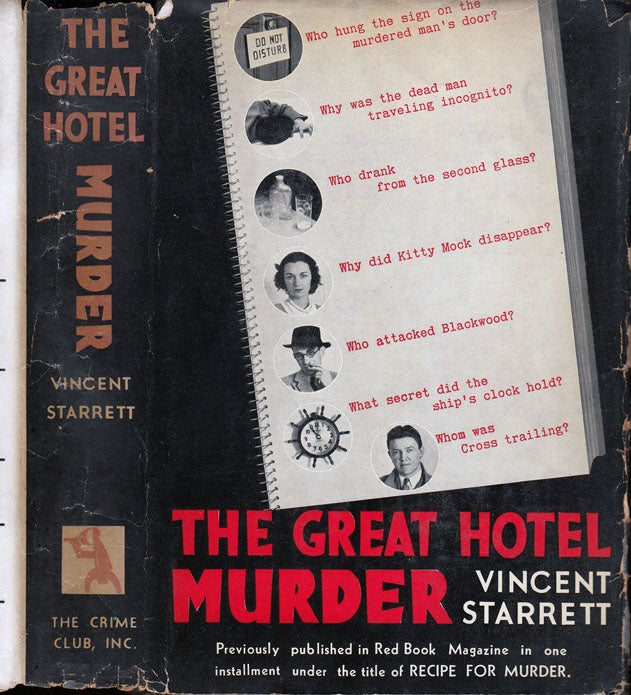 Item #35652 The Great Hotel Murder. Vincent STARRETT