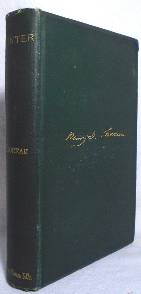 Item #35709 Winter: From the Journal of Henry D. Thoreau. Henry David THOREAU.