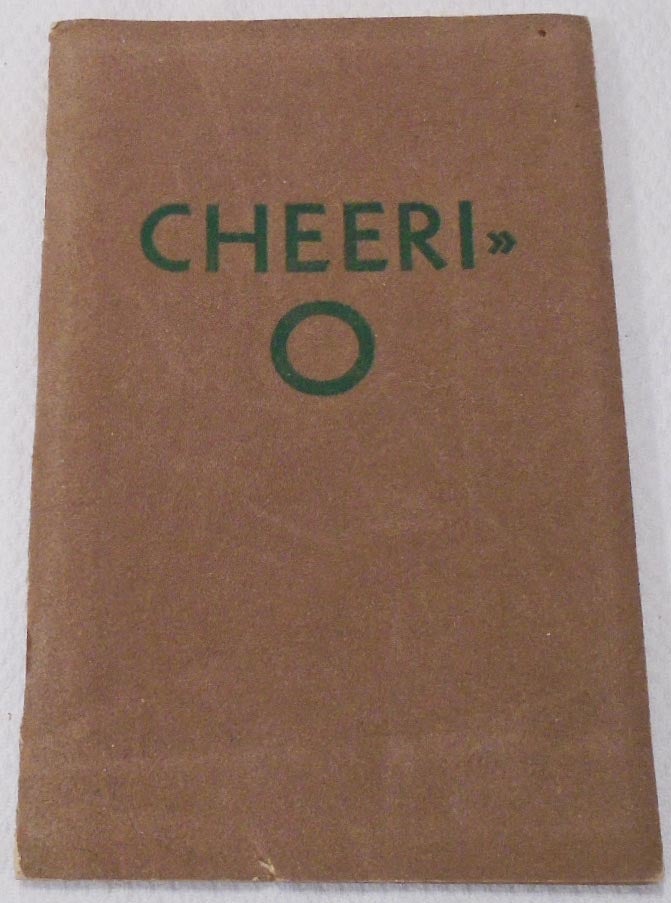 Item #35734 Cheeri-O [COCKTAIL RECIPE BOOKLET]. HINDE, DAUCH PAPER COMPANY