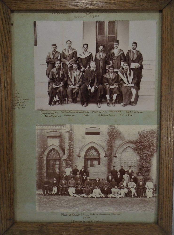 Item #35781 Two Framed Photographs: Seminary Students, Christ Church; Port Au Prince. HAITI INTEREST.