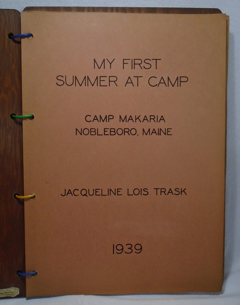 Item #35784 Scrapbook and Photograph Album: Camp Makaria, Maine (Girls Summer Camp). Jacqueline...