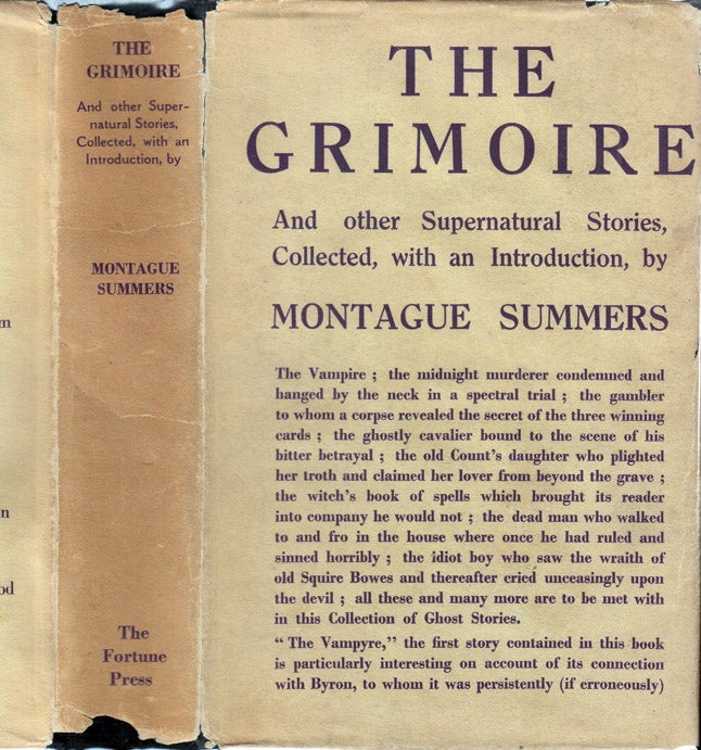 Item #35809 The Grimoire and Other Supernatural Stories. Montague SUMMERS.