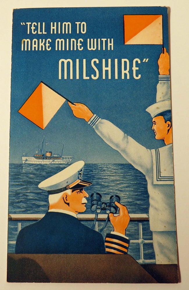 Item #37177 Tell Him to Make Mine with Milshire [Cocktail Recipes]. HEUBLEIN