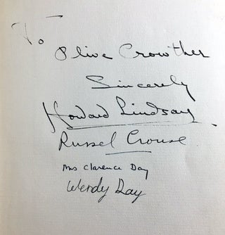 Clarence Day's Life With Father, Made Into a Play [SIGNED AND INSCRIBED]