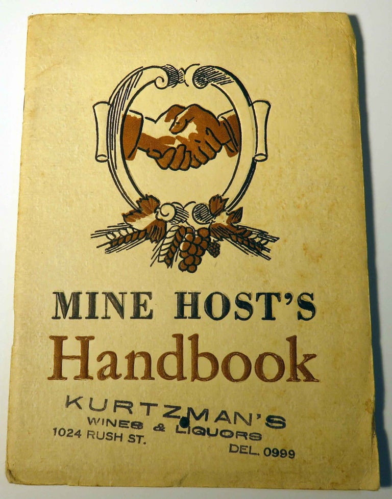 Item #37682 Mine Host's Handbook. ANONYMOUS