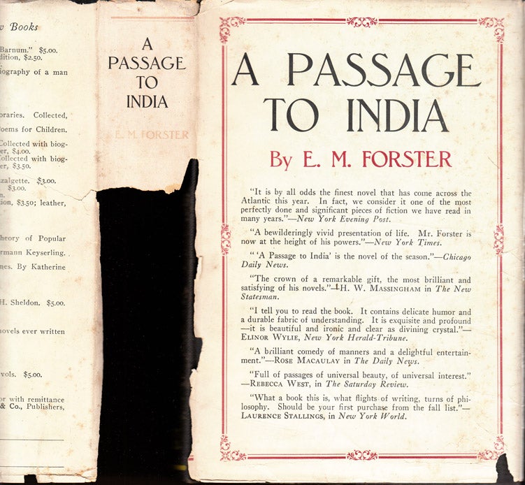Item #37830 A Passage To India. E. M. FORSTER