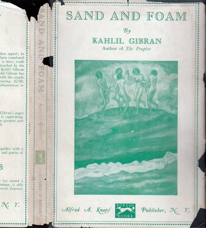 Item #39451 Sand and Foam, A Book of Aphorisms. Kahlil GIBRAN.