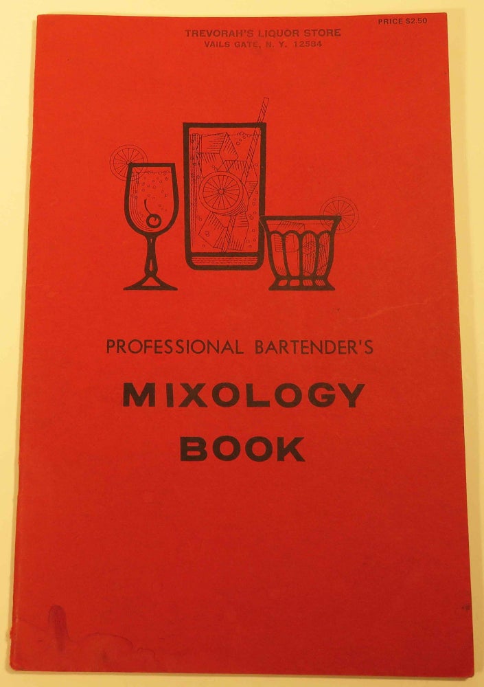 Item #39555 Professional Bartenders Mixology Book [COCKTAIL RECIPES]. Jack TIANO.