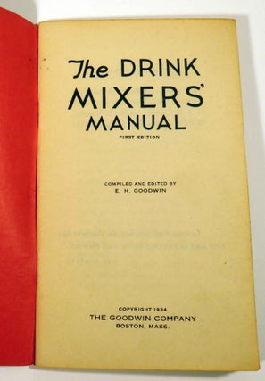 The Drink Mixers' Manual