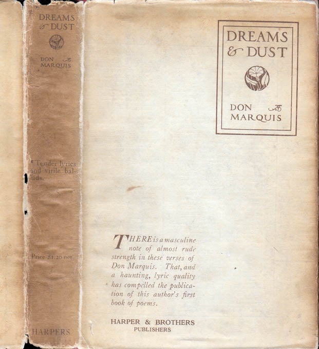 Item #39681 Dreams and Dust Poems. Don MARQUIS.