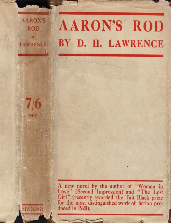 Item #39995 Aaron's Rod. D. H. LAWRENCE