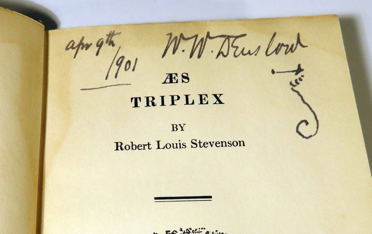 Item #40571 Aes Triplex [W. W. Denslow Copy]. Robert Louis STEVENSON, W. W. DENSLOW