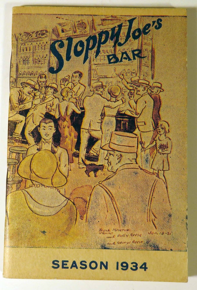 Item #40632 Sloppy Joe's Cocktails Manual. SLOPPY JOE'S.