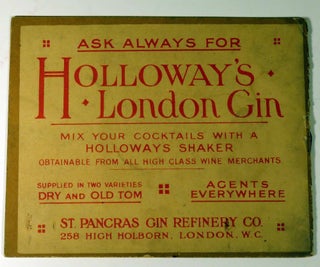 Holloway's London Gin Cocktail Booklet