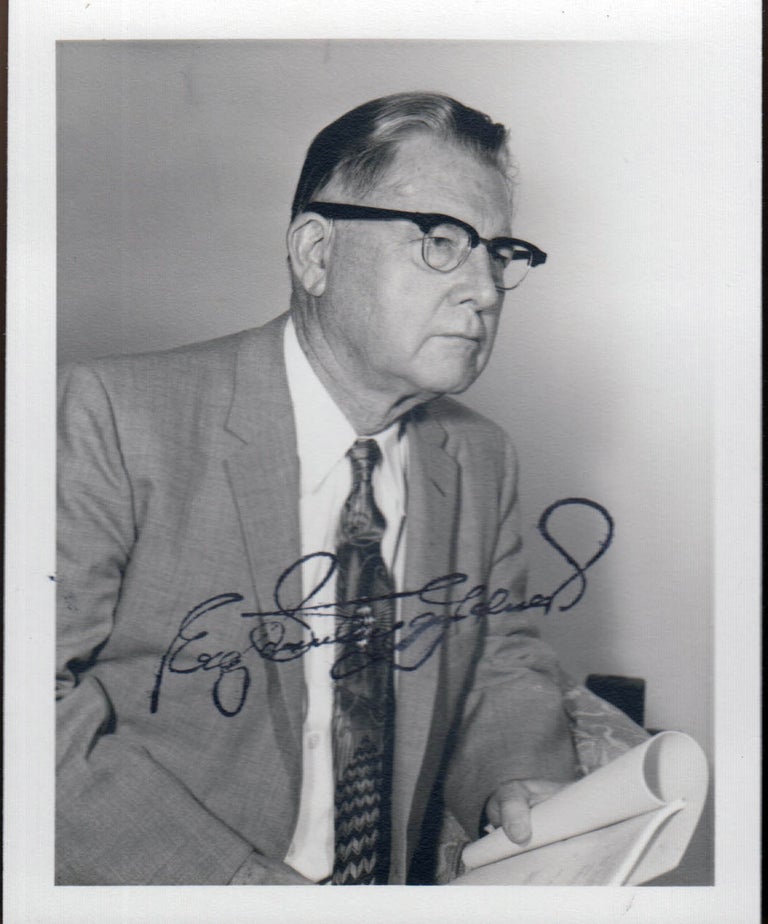 Item #40895 Original Photograph Signed by Author [ AUTOGRAPH ]. Erle Stanley GARDNER